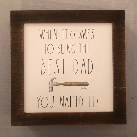 Rae Dunn BEST DAD sign